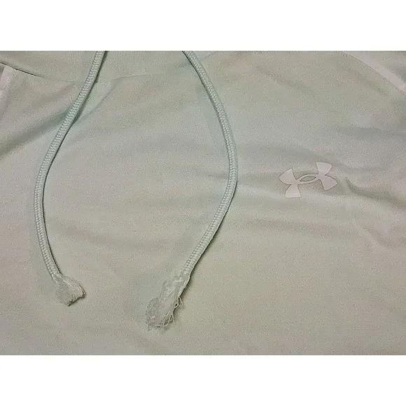 UNDER ARMOUR Large Women's Mint Green Lightweight Hooded Pullover Loose Size L - Picture 6 of 8